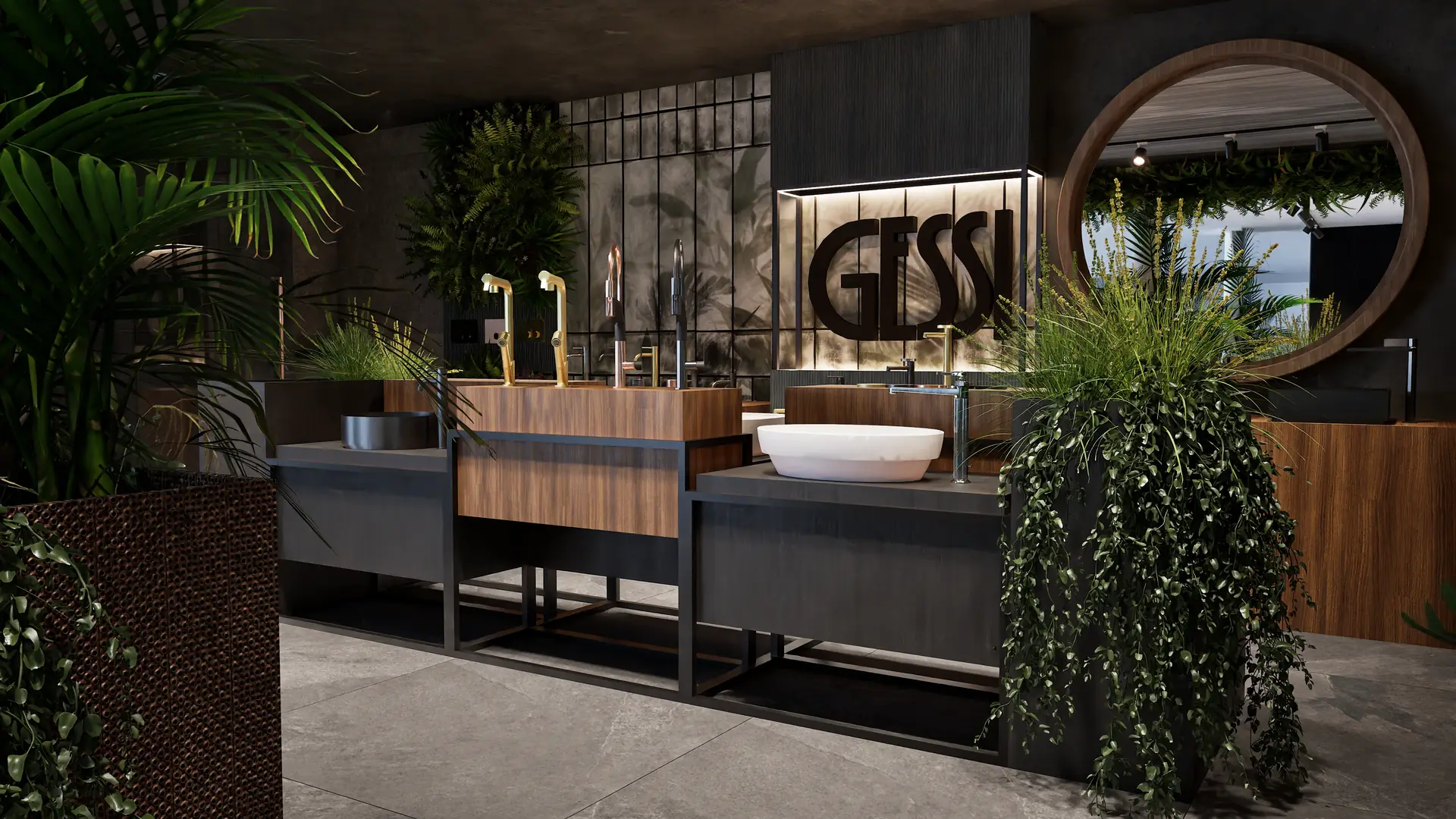 Showroom GESSI — spolupráce s Indesign